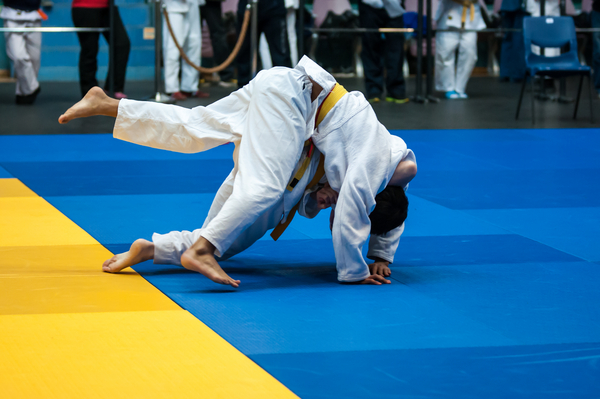 Forlæns rullefald i judo - Idræt